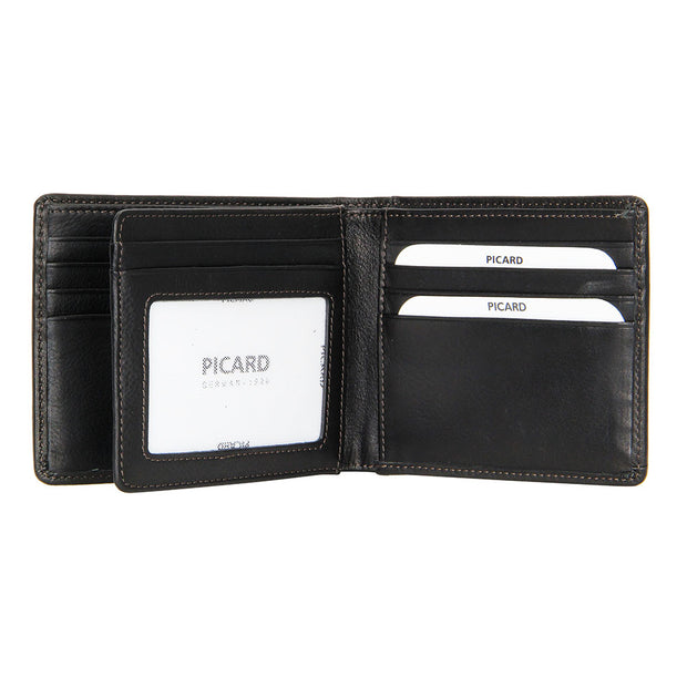 Picard Brooklyn Men's Flap Leather Wallet (Black)