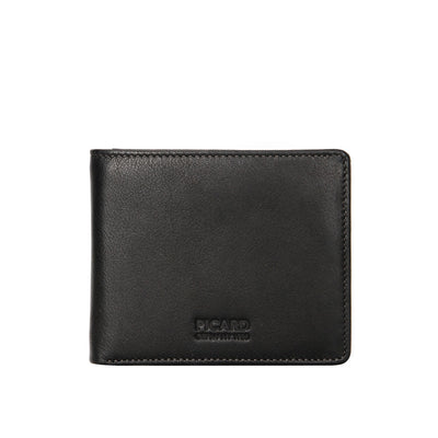 Picard Brooklyn Men's Leather Wallet With Card Window (Black)