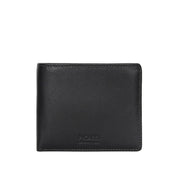 Picard Brooklyn Men's Bifold Leather Wallet with Window Slot (Black)