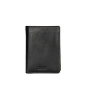 Picard Brooklyn Men's Trifold Leather Wallet With Coin Compartment (Black)
