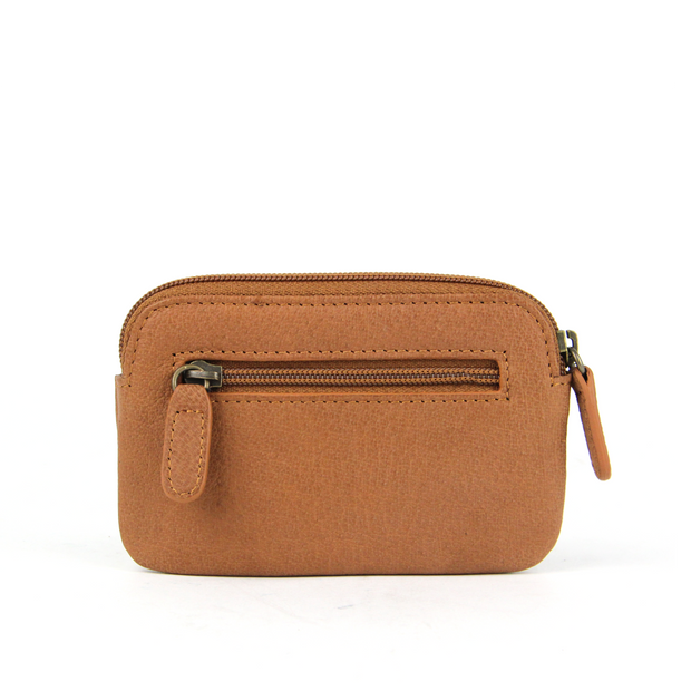 Picard Buffalo Ladies Leather Coin and Key Pouch with Flap (Tan)