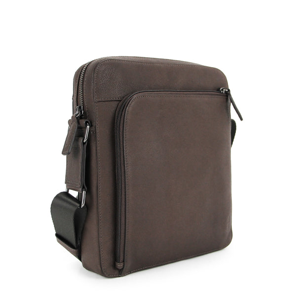 Picard Buffalo Men's Leather Crossbody Shoulder Bag (Cafe)