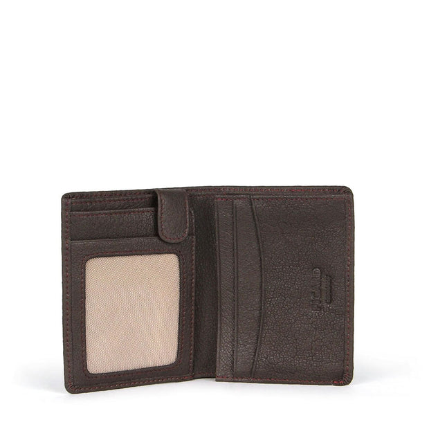 Picard Buffalo Ladies Bifold Leather Wallet (Cafe-Burgundy)