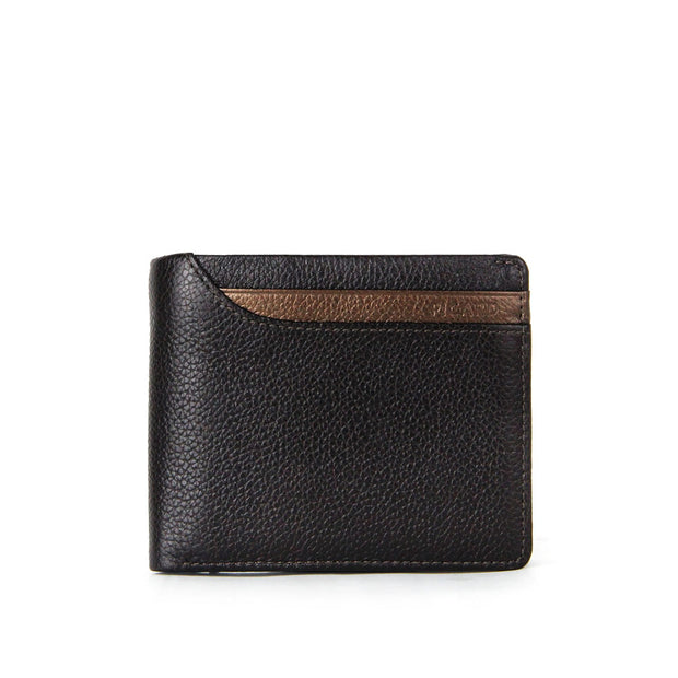 Picard Men's Flap Leather Wallet with Coin Compartment and Card Window (Cafe)