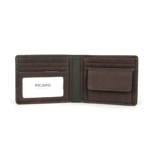 Picard Dallas Men's Leather Wallet with Card Window and Coin Pouch