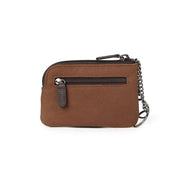 Picard Dallas Leather Coin Pouch with Key Ring (Tan)