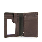 Picard Dallas Men's Bifold Leather Wallet with ID window (Khaki)