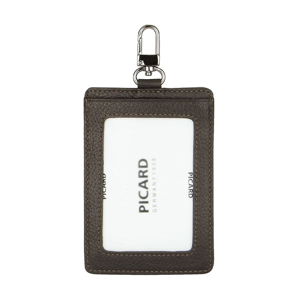 Picard Digi Men's Leather Pass Case and Neck Strap Set (Cafe)