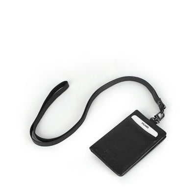 Picard Digi Bifold Leather Pass Case and Neck Strap Set (Black)