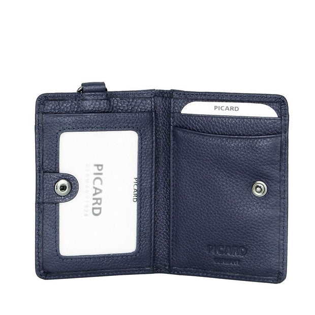 Picard Digi Bifold Leather Pass Case and Neck Strap Set (Cafe)