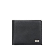 Picard Saffiano Men's  Leather Wallet with Card Window (Black)