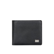 Picard Saffiano Men's  Leather Wallet with Coin Pouch (Black)