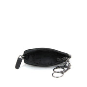 Picard Saffiano Men's Leather Coin Pouch With Key Holder (Black)
