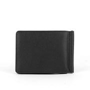 Picard Saffiano Men's Bifold  Leather Wallet with Money  Clip (Black)