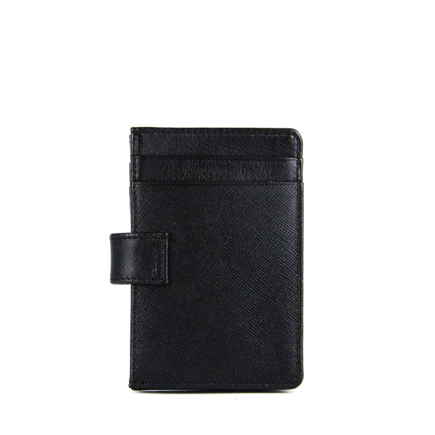 Picard Saffiano  Men's Leather Card Holder (Black)