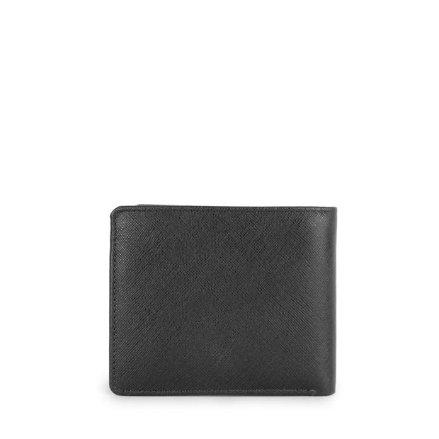 Picard Saffiano Men's  Billfold Leather Wallet (Black)