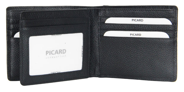 Picard Urban Men's Flap Leather Wallet (Black)