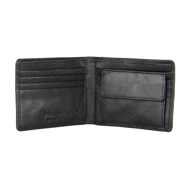 Picard Urban Men's Bifold Leather Wallet with Coin Pouch (Black)