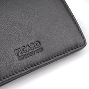 Picard Brooklyn Men's Bifold Leather Wallet with Window and Coin Compartment (Black)