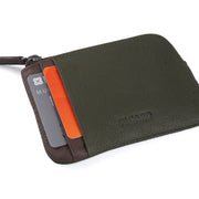 Picard Dallas Men's Leather Coin Pouch with Key Ring (Khaki)