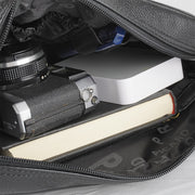 Picard Urban Men's Leather Shoulder Bag with Smart Functional Compartments and Durable and Comfortable Adjustable Strap (Black)
