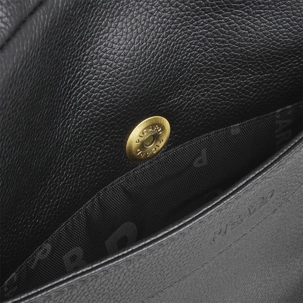Picard Urban Men's Leather Shoulder Bag with Smart Functional Compartments and Durable and Comfortable Adjustable Strap (Black)