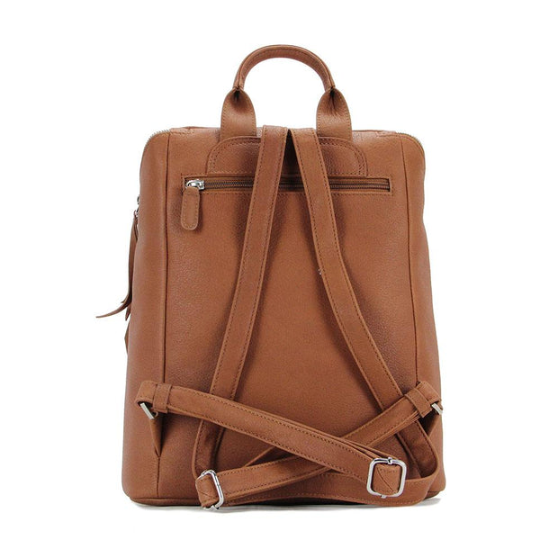Picard Buffalo Ladies  Leather Backpack With Zip Top (Tan-Orange)