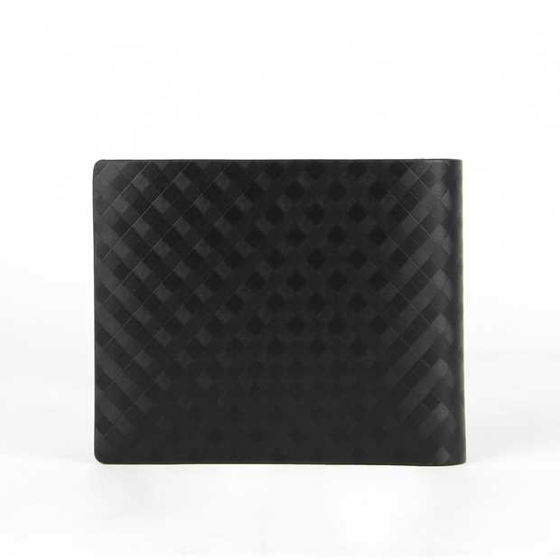 Picard Checker Men's Flap Leather Wallet (Black)